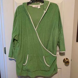 Vintage Green Terry Cloth Top